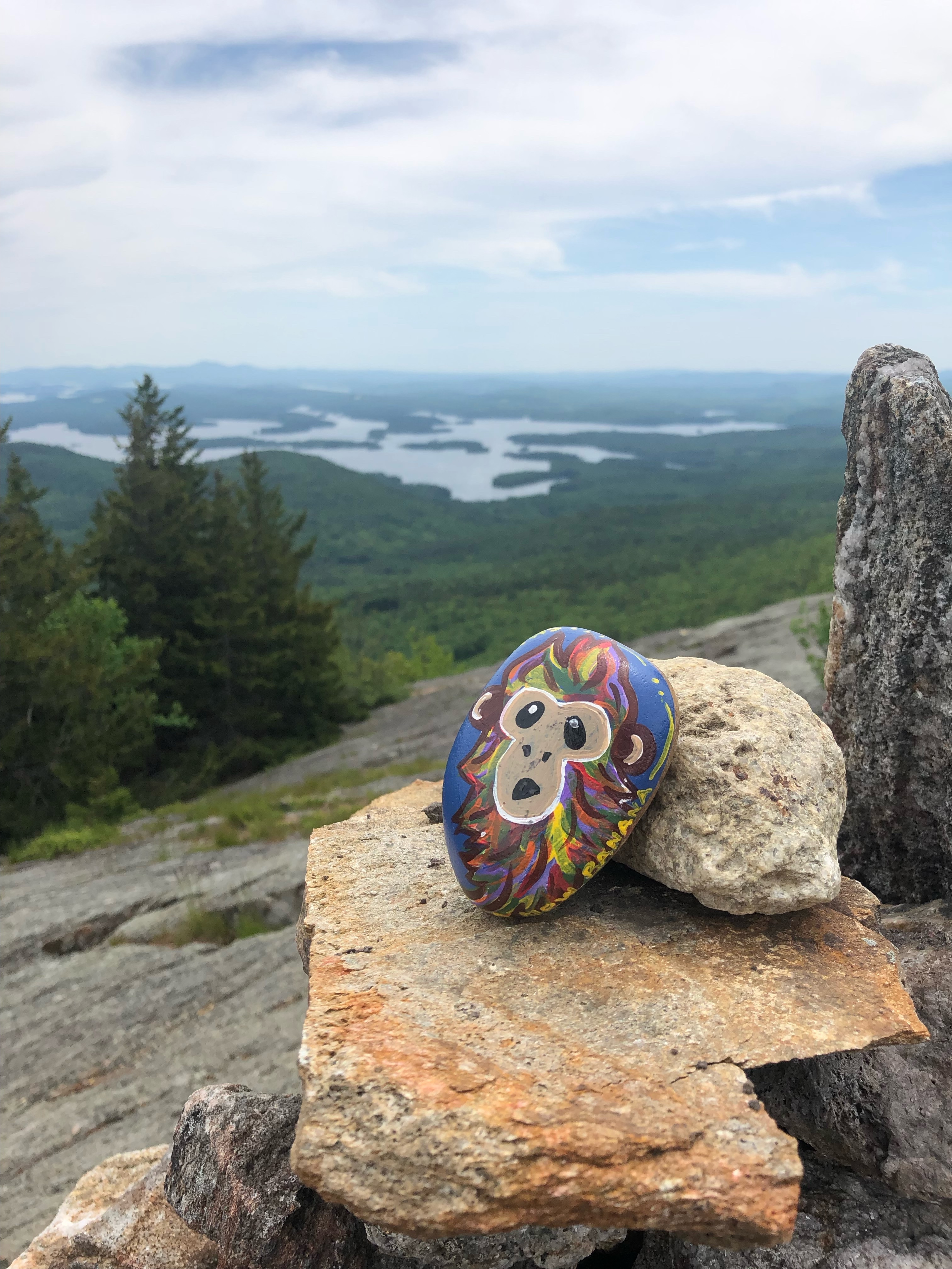 The summit at Mount Percival in Holderness, New Hampshire.