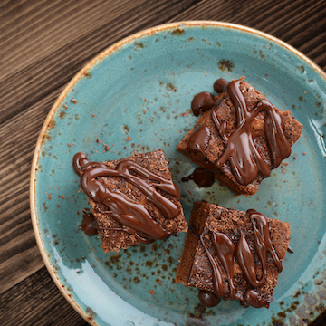 Coffee-infused brownies